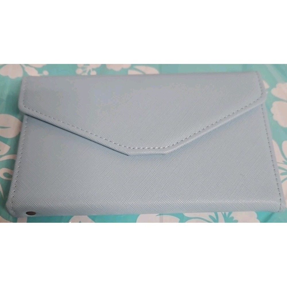 Zoppen Luxury Light Blue RFID Blocking Travel Wallet Passport Organizer